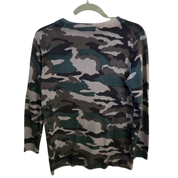 J.Crew Green Camp Tippi Merino Wool Crewneck Sweater Size M - Picture 3 of 6